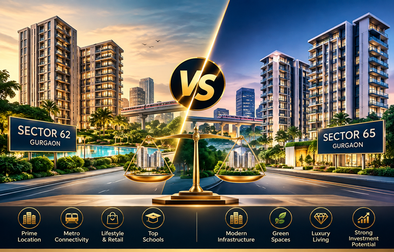 Sector 62 vs Sector 65 Gurgaon